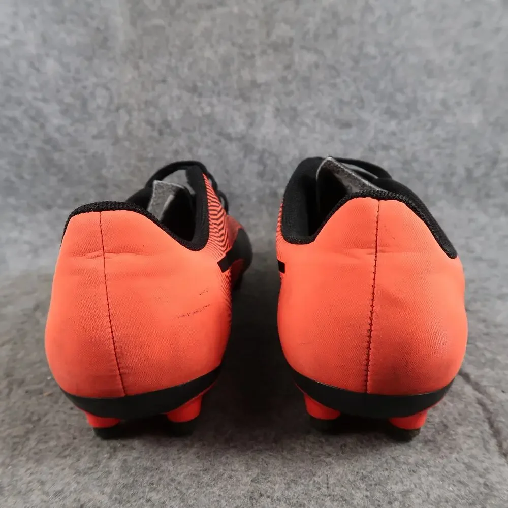 Puma Shoes Kids 4.5 Soccer Cleats Spirit II FG Athletic Sport Lace Up Black Red